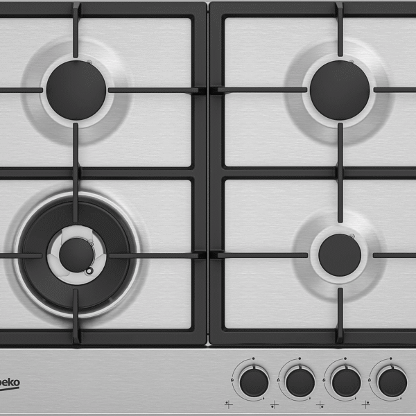 Beko HIAW164225SX 58cm Gas Hob - Silver