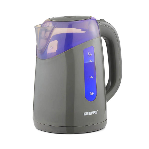 Geepas 2200W Illuminating Electric Kettle for Hot Water Tea or Coffee, Grey