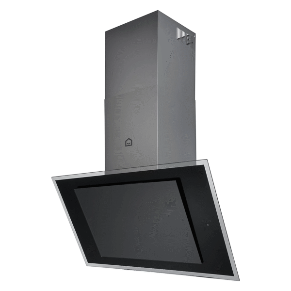 Good Home Bamia GHAGRE90 Glass Angled Cooker hood (W)90cm - Black